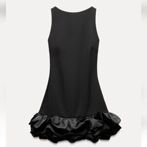 ZARA COMBINATION PUFF HEM JUMPSUIT DRESS